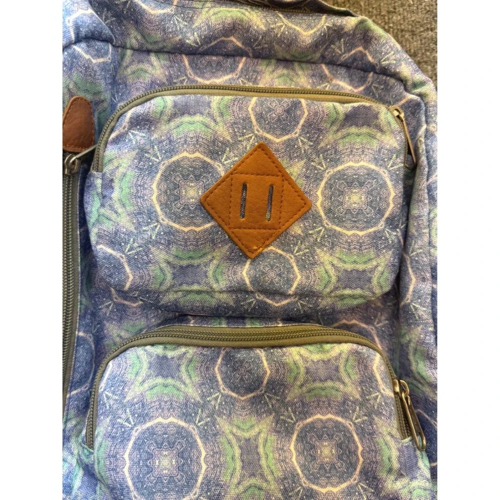 Trans by JanSport Backpack Unisex OS Blue Geometric Kaleidoscope School Travel